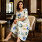 ✨Hot Sale 50% OFF 👗 Women's Short Sleeve Printed Dress with Pockets