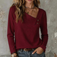 ✨Hot Sale 50% OFF!Women's Chic Asymmetrical V-Neck Top