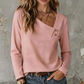 ✨Hot Sale 50% OFF!Women's Chic Asymmetrical V-Neck Top