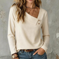 ✨Hot Sale 50% OFF!Women's Chic Asymmetrical V-Neck Top