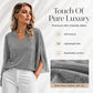 Women's Sparkly Split Flare Sleeve Top