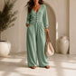 Women's V Neck Long Sleeve Jumpsuit