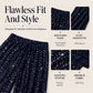 Women's Elastic Waist Straight-Leg Pants