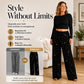 Women's Elastic Waist Straight-Leg Pants