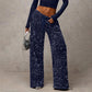 Women's Elastic Waist Straight-Leg Pants