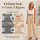 Women's High-Waist Drawstring Straight-Leg Pants