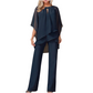 Women's Elegant Asymmetrical Top & Pants Set