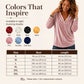 Women's Elegant Velvet V-Neck Top