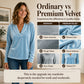 Women's Elegant Velvet V-Neck Top