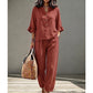 Women's Casual Top & Pants Two-Piece Set