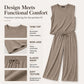 Women's Sleeveless Tank Top & Wide-Leg Pants Set