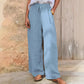 Women's Casual Drawstring Wide-Leg Pants
