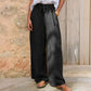 Women's Casual Drawstring Wide-Leg Pants