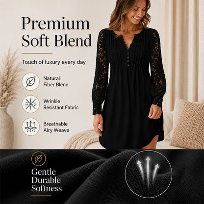 Women's Lace Long Sleeve Dress
