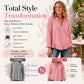 Women's Ruffled V-Neck Blouse