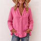Women's Ruffled V-Neck Blouse