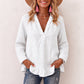 Women's Ruffled V-Neck Blouse