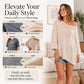 Women's Casual Cozy Crewneck Knit Top