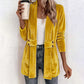 Women's Double-Breasted Velvet Cardigan