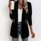 Women's Double-Breasted Velvet Cardigan
