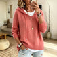 Women's Casual Hooded Sweater with Drawstring