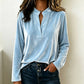 Women's Elegant Velvet V-Neck Top