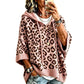 Women’s Leopard Print Knitted Hoodie 