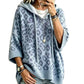 Women’s Leopard Print Knitted Hoodie 