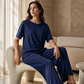 Women's Loose-Fit Top & Wide-Leg Pants Set