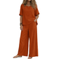 Women's Loose-Fit Top & Wide-Leg Pants Set