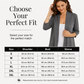 Women's 3/4 Sleeve Open Front Cardigan