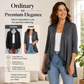 Women's 3/4 Sleeve Open Front Cardigan