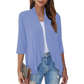 Women's 3/4 Sleeve Open Front Cardigan