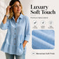 Women's Crinkle Textured Long Sleeve Shirts