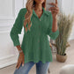 Women's Crinkle Textured Long Sleeve Shirts