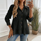 Women's Crinkle Textured Long Sleeve Shirts