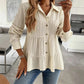 Women's Crinkle Textured Long Sleeve Shirts