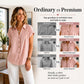 Women's Elegant V-Neck Pleated Short Sleeve Shirt