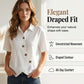 🌸 50% OFF NOW! 🌸Women's Asymmetrical Button-Up Short Sleeve Shirt
