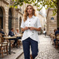 🌸 50% OFF NOW! 🌸Women's Asymmetrical Button-Up Short Sleeve Shirt