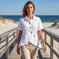 🌸 50% OFF NOW! 🌸Women's Asymmetrical Button-Up Short Sleeve Shirt