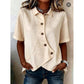 🌸 50% OFF NOW! 🌸Women's Asymmetrical Button-Up Short Sleeve Shirt
