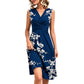 🔥🌸Flattering V-Neck Midi Dress