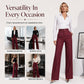 ✨👖Women's High-Waisted Striped Wide-Leg Pants
