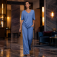 ✨🔥 Women’s Casual V-Neck Top & Wide-Leg Pants Set
