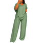 ✨🔥 Women’s Casual V-Neck Top & Wide-Leg Pants Set