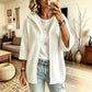 🔥✨ Women's 3/4 Sleeve Hooded Knit Cardigan – Soft Lightweight Layer For Effortless Everyday Style 🤍