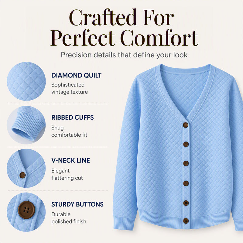 ✨Women's Casual Quilted Button Down Jacket– Lightweight Warm Layer For Effortless Autumn Style🍂