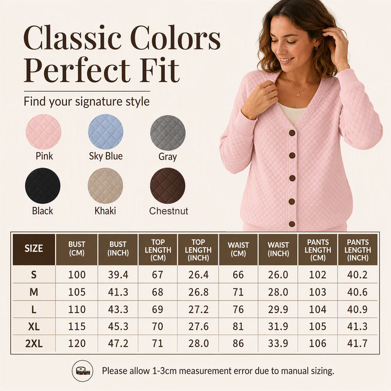 ✨Women's Casual Quilted Button Down Jacket– Lightweight Warm Layer For Effortless Autumn Style🍂