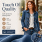 ✨🔥Women's Double Breasted Ruffle Denim Jacket